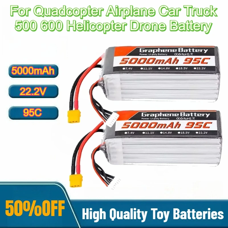 6S Lipo Battery 22.2V 5000Mah - Akumulator LiPo 95C 22,2 V 6S