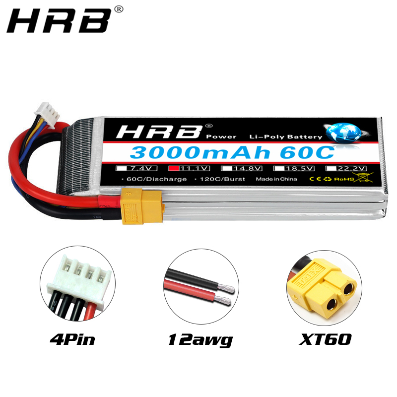 Akumulator lipo HRB 2S 3S 4S 6 – 4S Lipo Battery 14.8V 6000Mah recenzja i cena